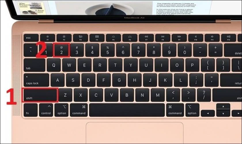 Cách viết dấu a còng trên máy tính MacBook