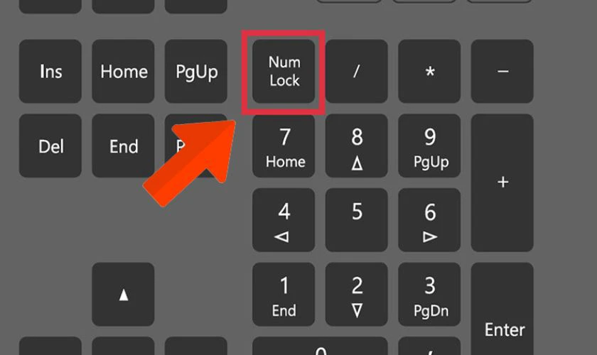 Bàn phím số không hoạt động (Num Lock bị tắt)