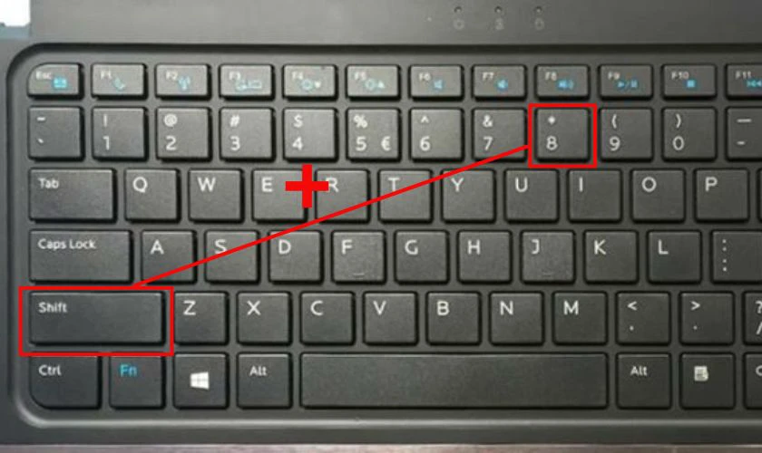 Bàn phím bị liệt phím Shift hoặc 8