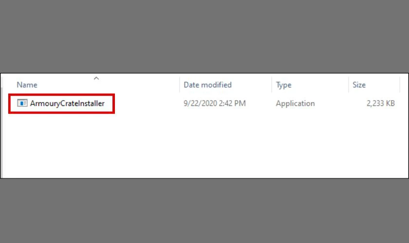 Mở file ArmouryCrateInstaller.zip vừa tải