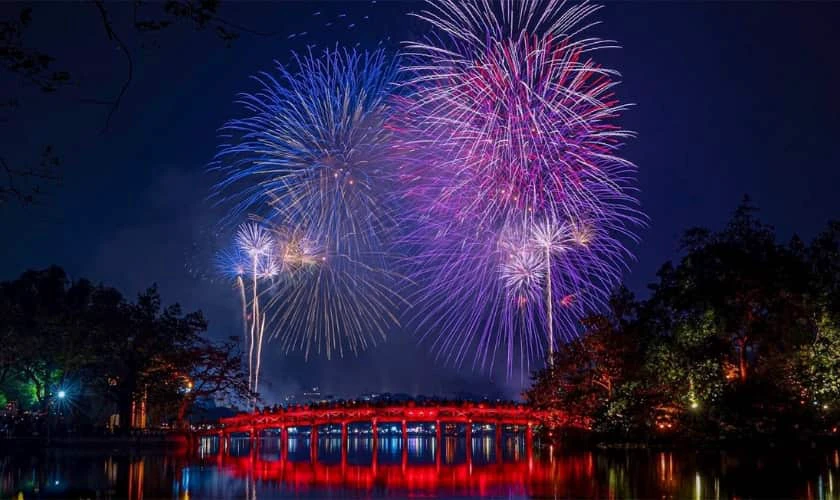 Điểm bắn pháo hoa Tết nguyên đán 2026 tại Hà Nội