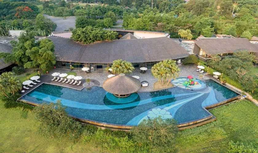 Vui tết Dương ở suối khoáng nóng Kim Bôi