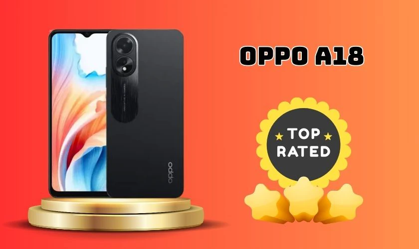 Điện thoại OPPO A18 chụp ảnh đẹp dưới 4 triệu