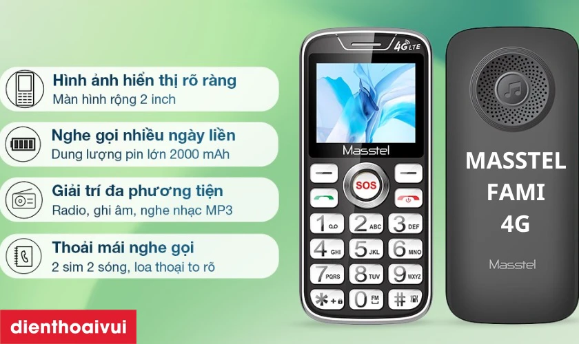 ưu điểm điện thoại masstel cũ