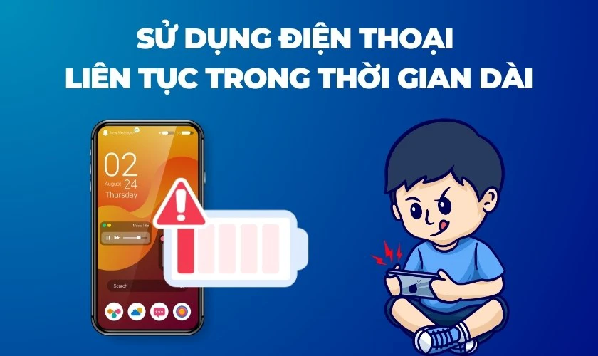 Nguyên nhân điện thoại nhanh hết pin