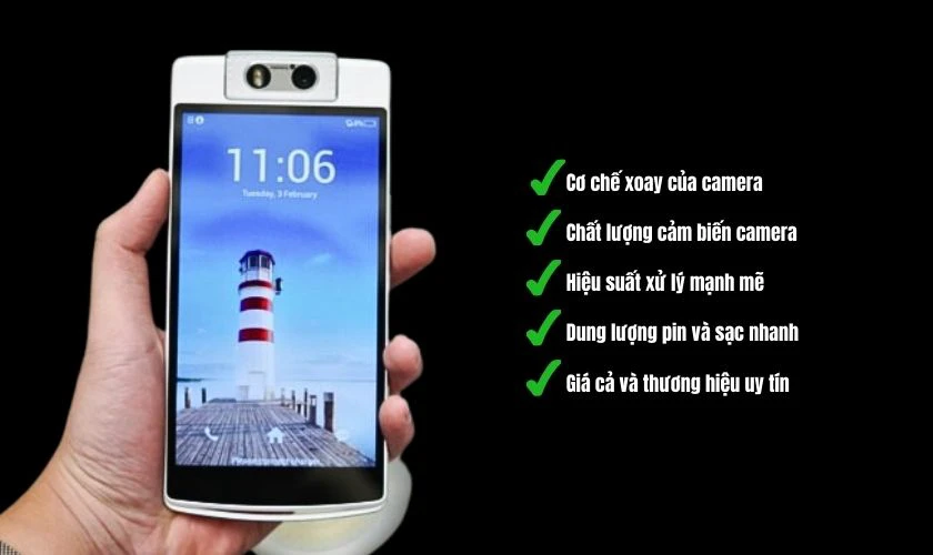 Lưu ý khi chọn mua điện thoại OPPO camera xoay