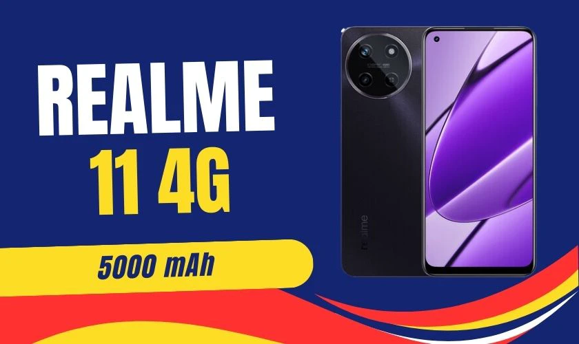 Điện thoại Realme 11 4G 8GB-128GB pin trâu giá dưới 10 triệu