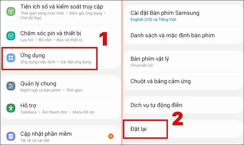 Khôi phục cài đặt gốc cho điện thoại Samsung bị lỗi phần mềm