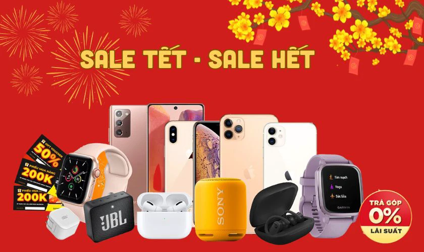 Sale Tết khủng từ thiết bị công nghệ đến dịch vụ sửa chữa