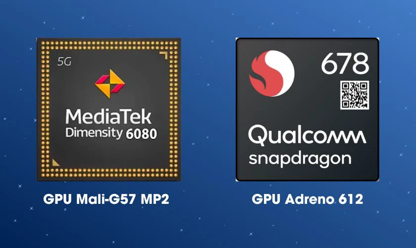 Hiệu năng GPU của chip Dimensity 6080 ngang với chip Qualcomm Snapdragon 678 như thế nào?