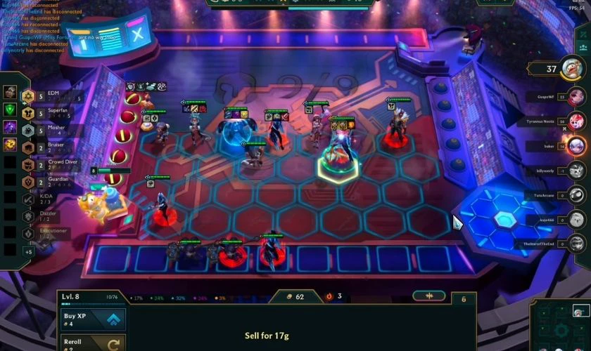 Cách chơi đội hình Remix Rumble ĐTCL giữa game