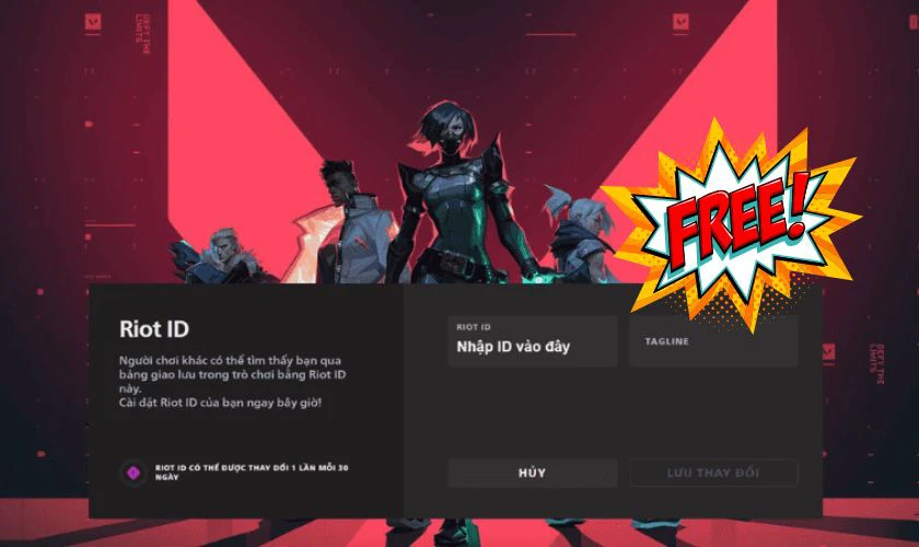 Đổi tên Riot Valorant có tốn phí không?
