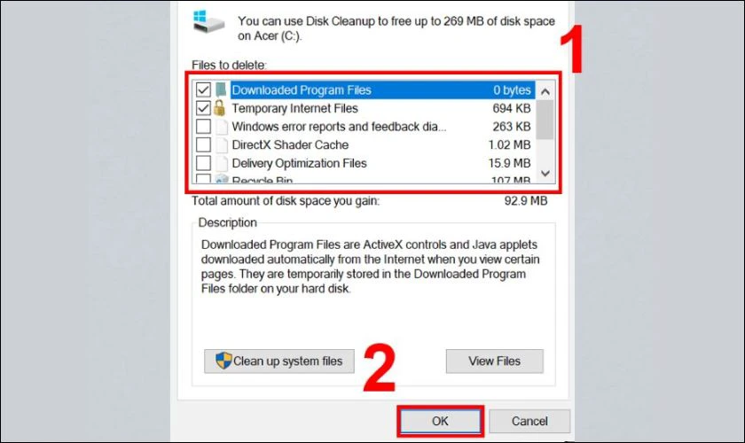Xóa Windows.old bằng Disk Cleanup
