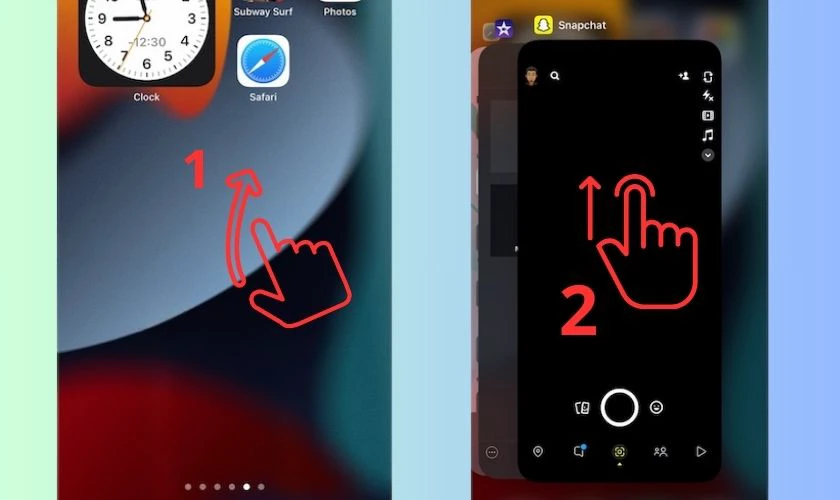 Đóng tất cả ứng dụng trên iPhone không cần nút Home