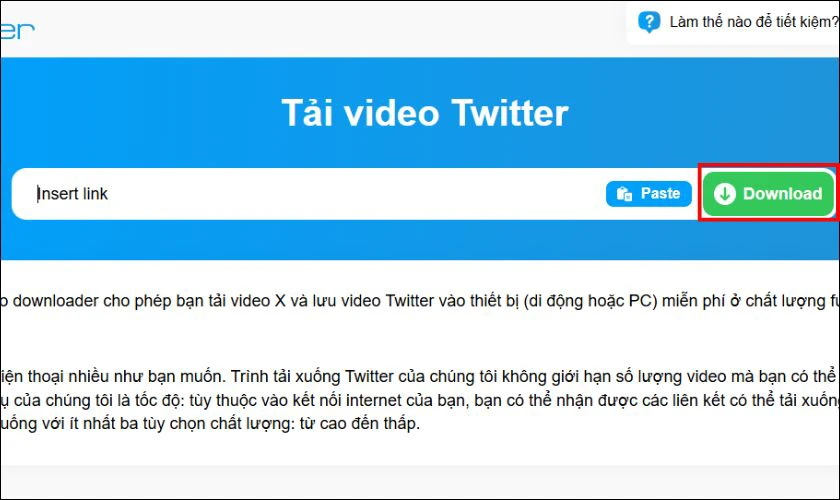 Download video Twitter HD với ssstwiter.com