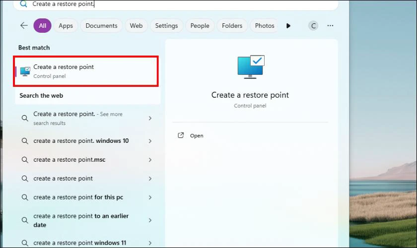 Khôi phục hệ thống về trạng thái ổn định
