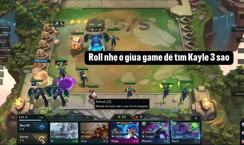 Cách chơi đội hình Bóng Ma ĐTCL mới nhất - Giữa game