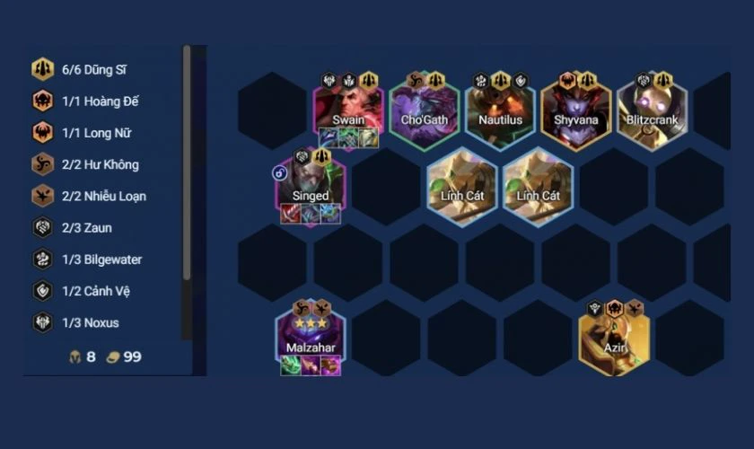 Cách chơi đội hình Dũng Sĩ ĐTCL mùa 16 - Cuối game