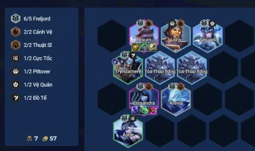 Cách chơi đội hình Freljord DTCL mùa 16 - Giữa game
