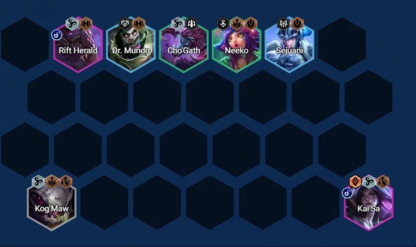 Cách chơi đội hình Kaisa DTCL mùa 16 - Giữa game