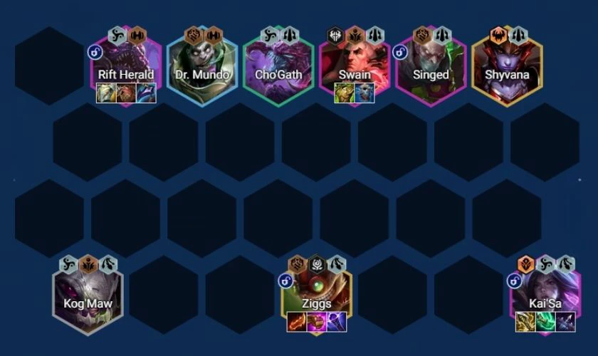 Cách chơi đội hình Kaisa DTCL mùa 16 - Cuối game