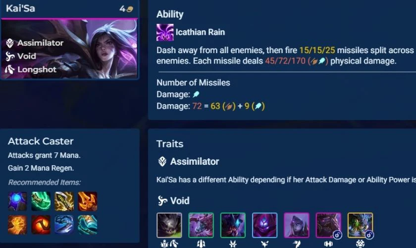 Trang bị cần thiết cho các chủ lực chơi đội hình Kaisa DTCL