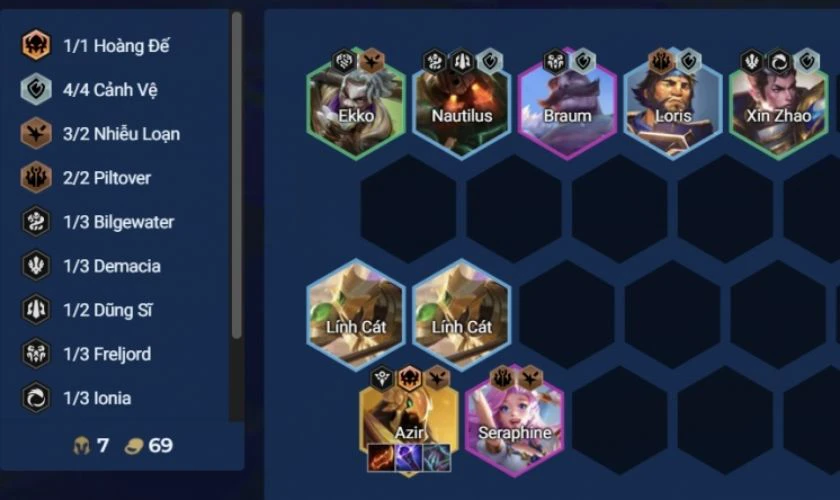 DTCL Shurima đội hình