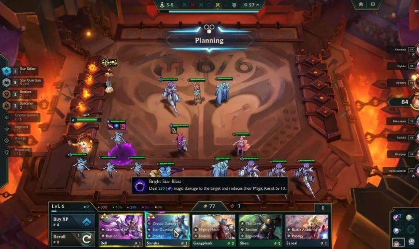 Cách chơi đội hình Vệ Binh Tinh Tú ĐTCL mới nhất - Giữa trận