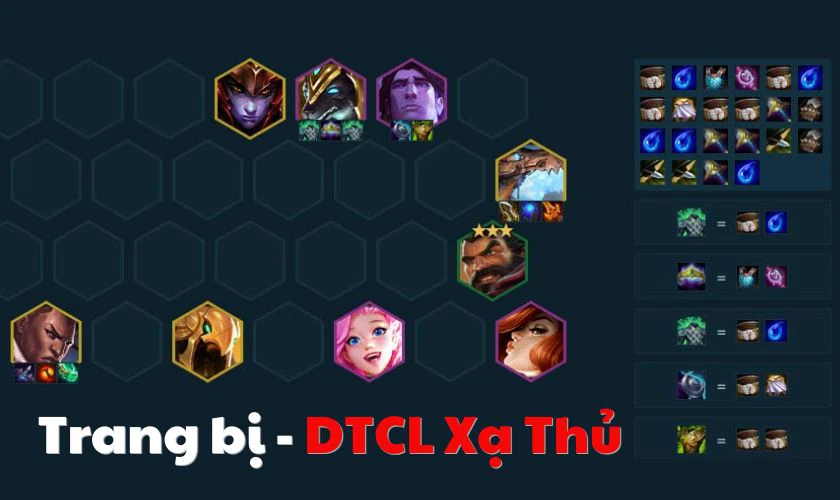 Trang bị cần thiết cho các chủ lực