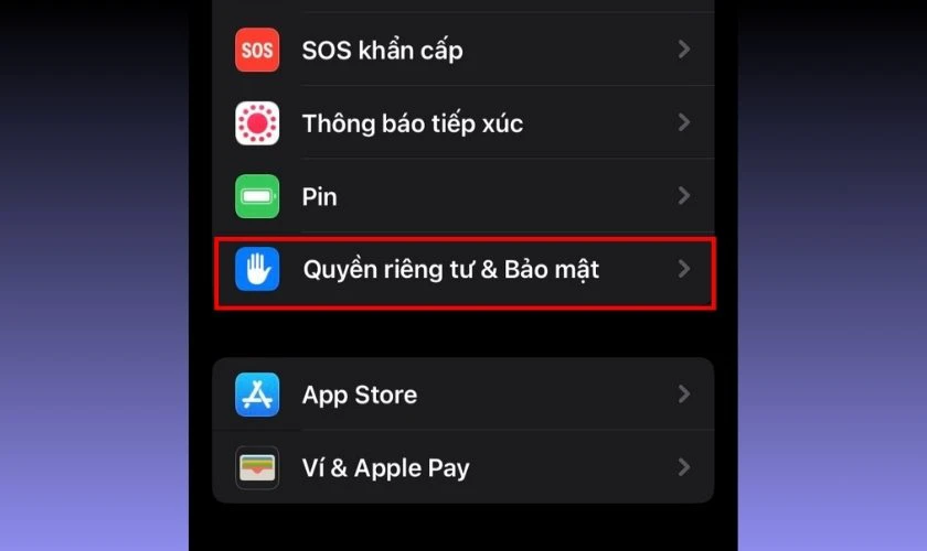 Vào Cài đặt kiểm tra dung lượng pin iPhone X