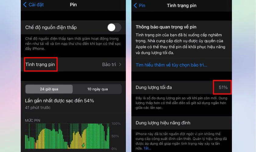 Nguyên nhân dung lượng tối đa pin iPhone tụt nhanh