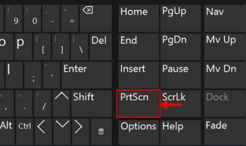 Dùng phím tắt Prtsc để chụp màn hình win 11