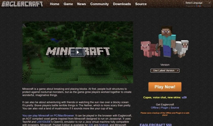 Eaglercraft Minecraft là gì?