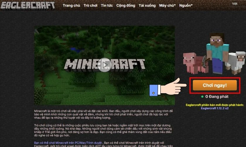 Nhấn vào nút Chơi ngay