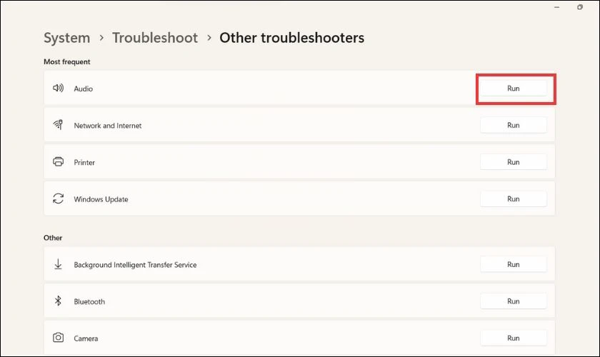 Chạy Troubleshoot để sửa lỗi màn hình xanh trên Win 10