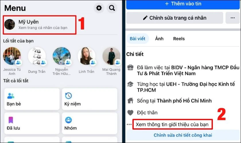 Cách xem những người mình theo dõi Facebook trên điện thoại