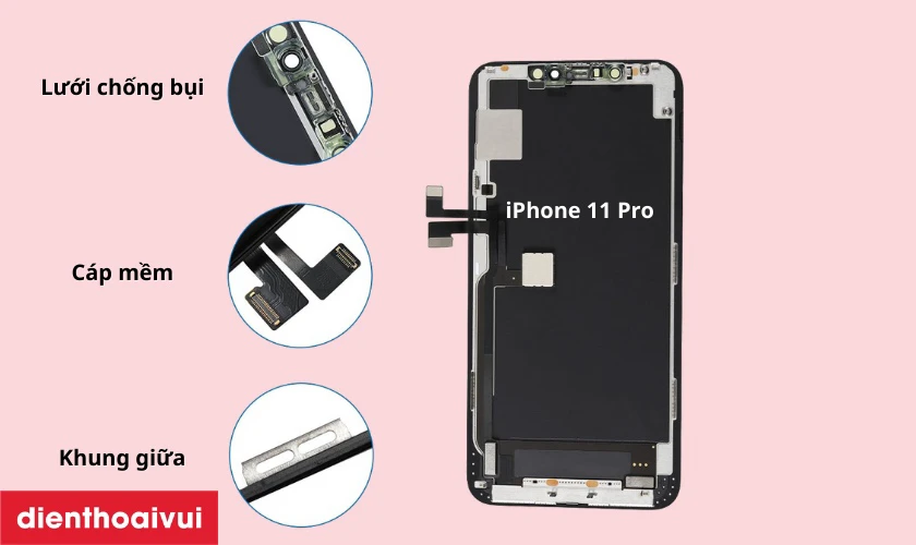 Ép cổ cáp màn hình iPhone 11 Pro là gì?