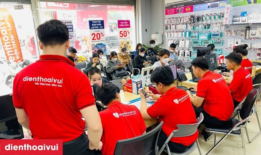 Dịch vụ ép cổ cáp màn hình iPhone 13 Pro Max giá tiết kiệm, lấy liền tại Điện Thoại Vui