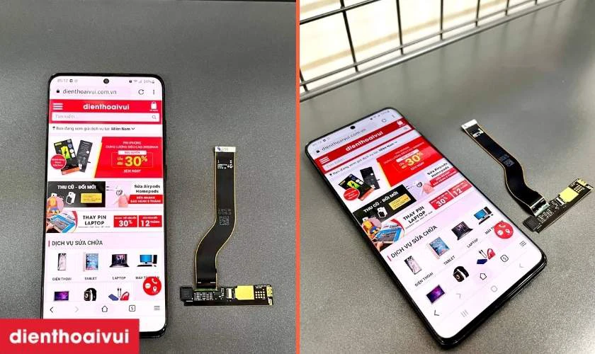 Địa chỉ ép cổ cáp màn hình Samsung S10E uy tín tại Điện Thoại Vui Hà Nội, TP.HCM