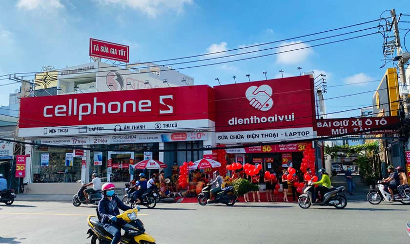 Hình 1: Cửa hàng ép kính iPhone Điện Thoại Vui chi nhánh Quận 6