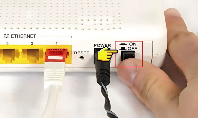 Khởi động lại modem/router