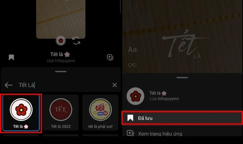 Filter Tết Là trên Instagram