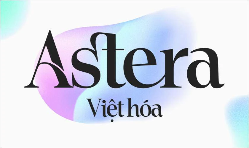 Font chữ 20/10 Việt hóa đẹp - DVN Astera