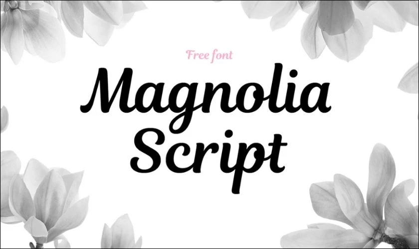 Font iCiel Magnolia Script