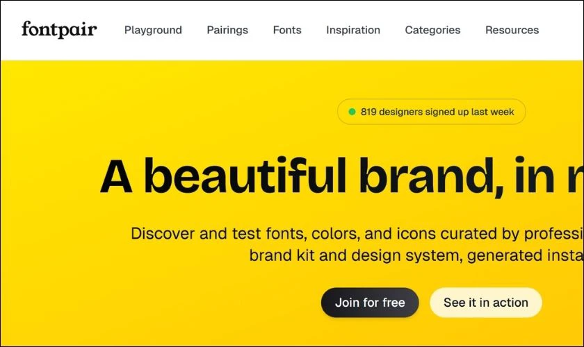 FontPair là website chuyên gợi ý các cặp font chữ 30/4 đẹp