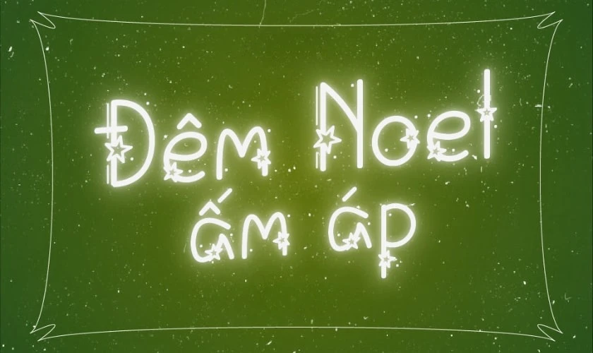 Font chữ Giáng sinh đơn giản
