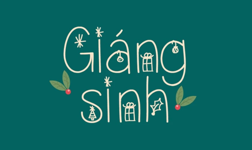 Font 1FTV VIP ChristmasEve