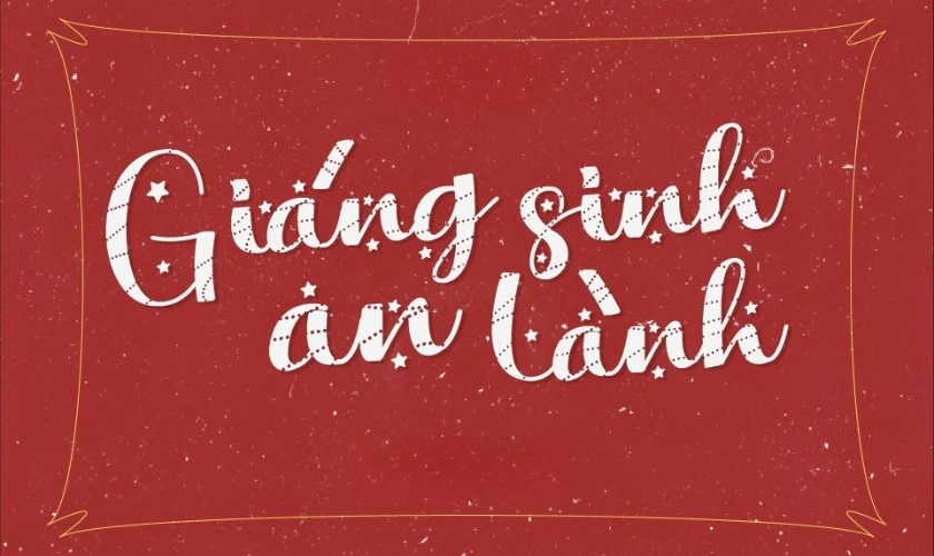 Font chữ Noel viết tay