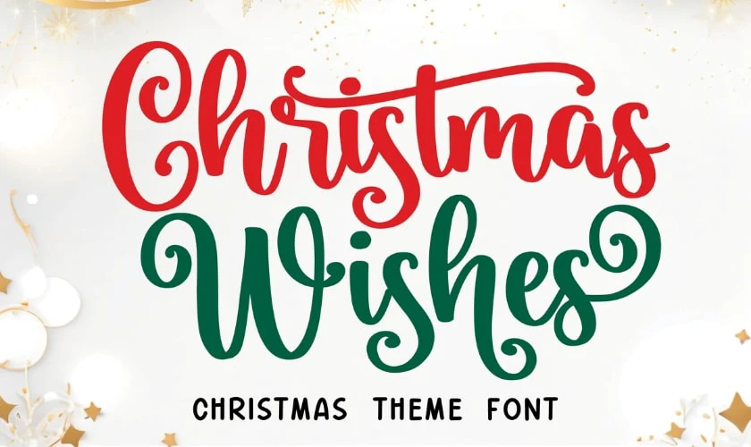 Font Christmas Wishes