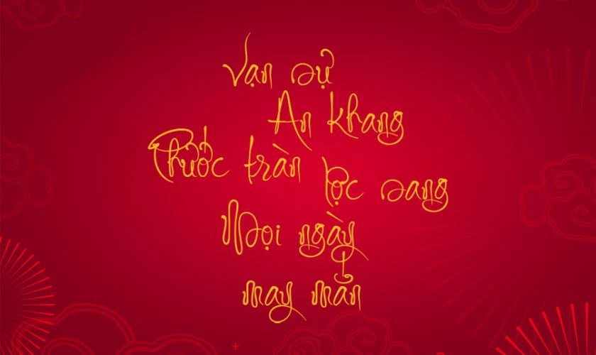 Font Chữ Nghiêng Fz Christmas Carol tạo cảm giác nhẹ nhàng, tinh tế